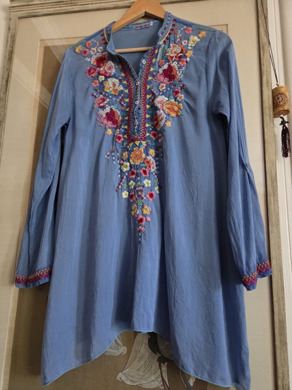 Johnny Was Simone Tunic Size Small